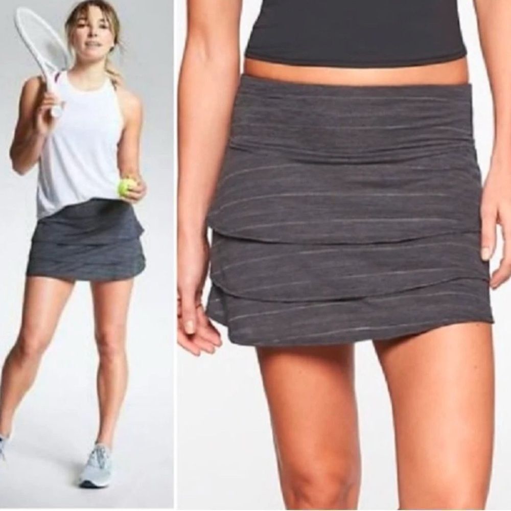 Athleta | Spacedye Swagger Skort | Small | Grey| Tennis Golf Pickleball Large